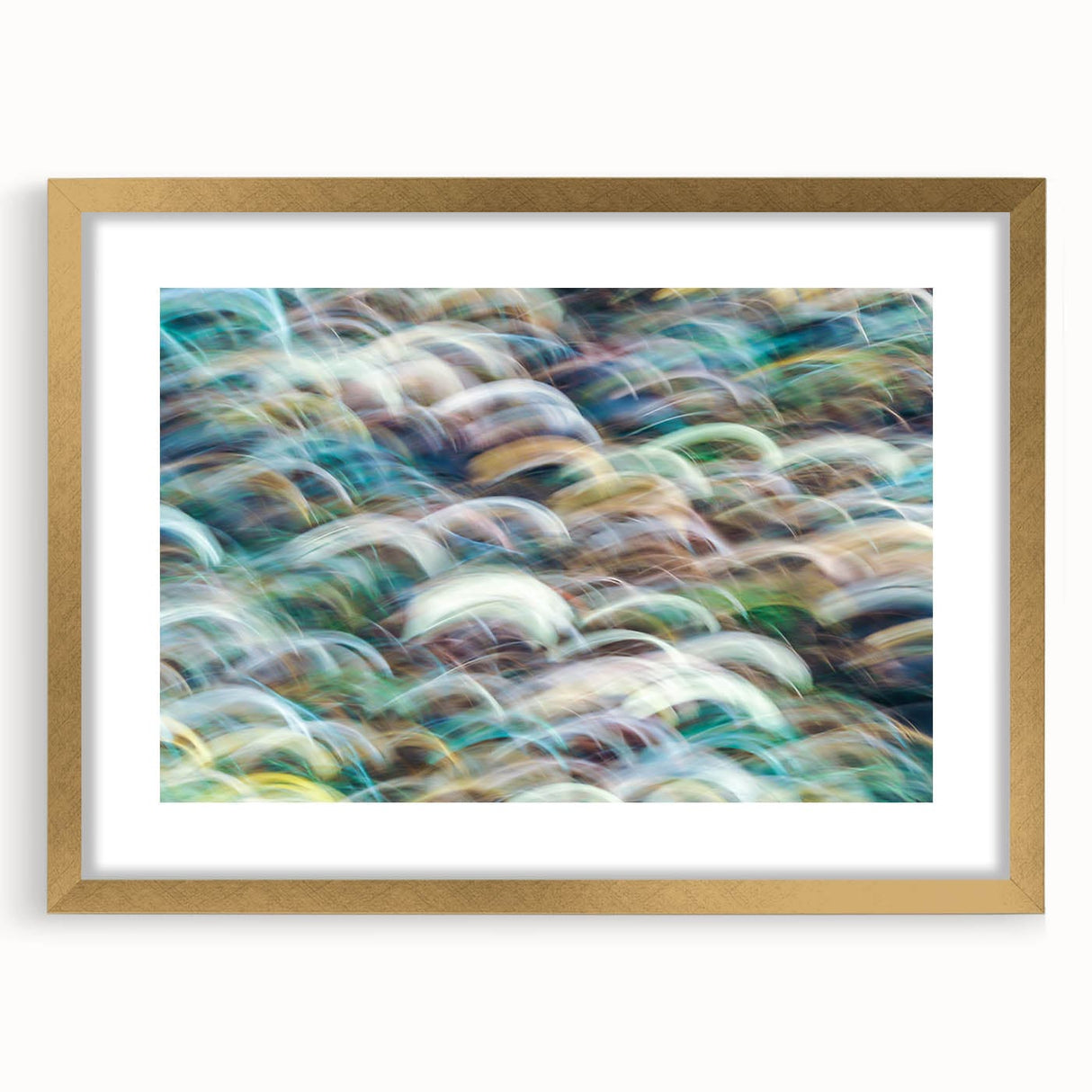 Aqua Resonance – Abstract Fluid Canvas Art with Teal and Gold