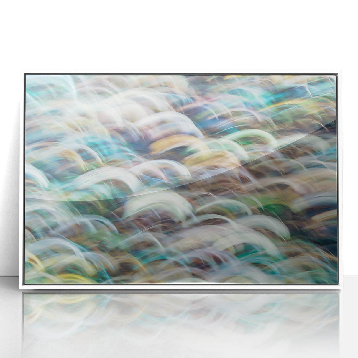 Aqua Resonance – Abstract Fluid Canvas Art with Teal and Gold