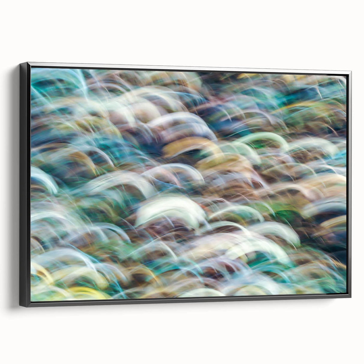 Aqua Resonance – Abstract Fluid Canvas Art with Teal and Gold