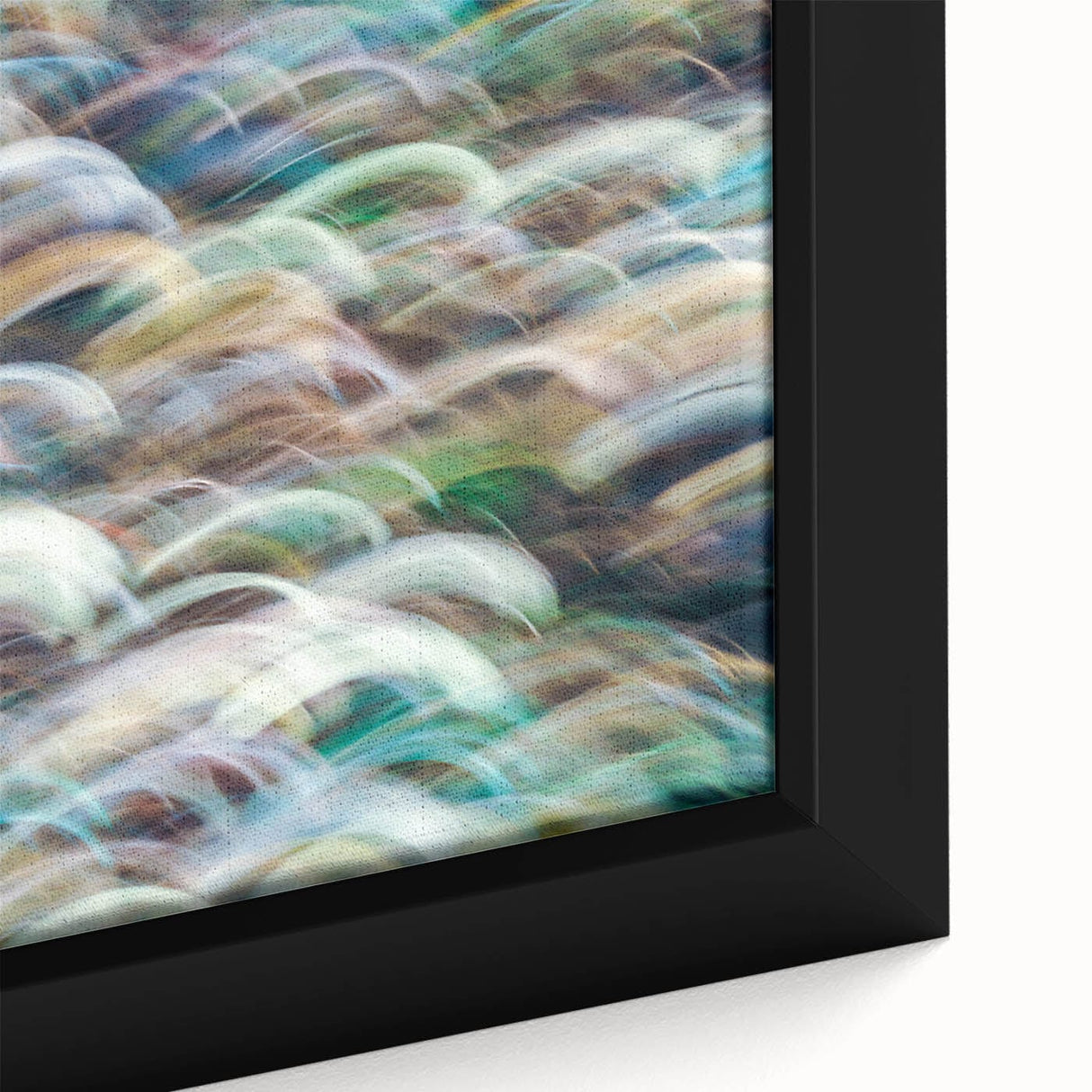 Aqua Resonance – Abstract Fluid Canvas Art with Teal and Gold