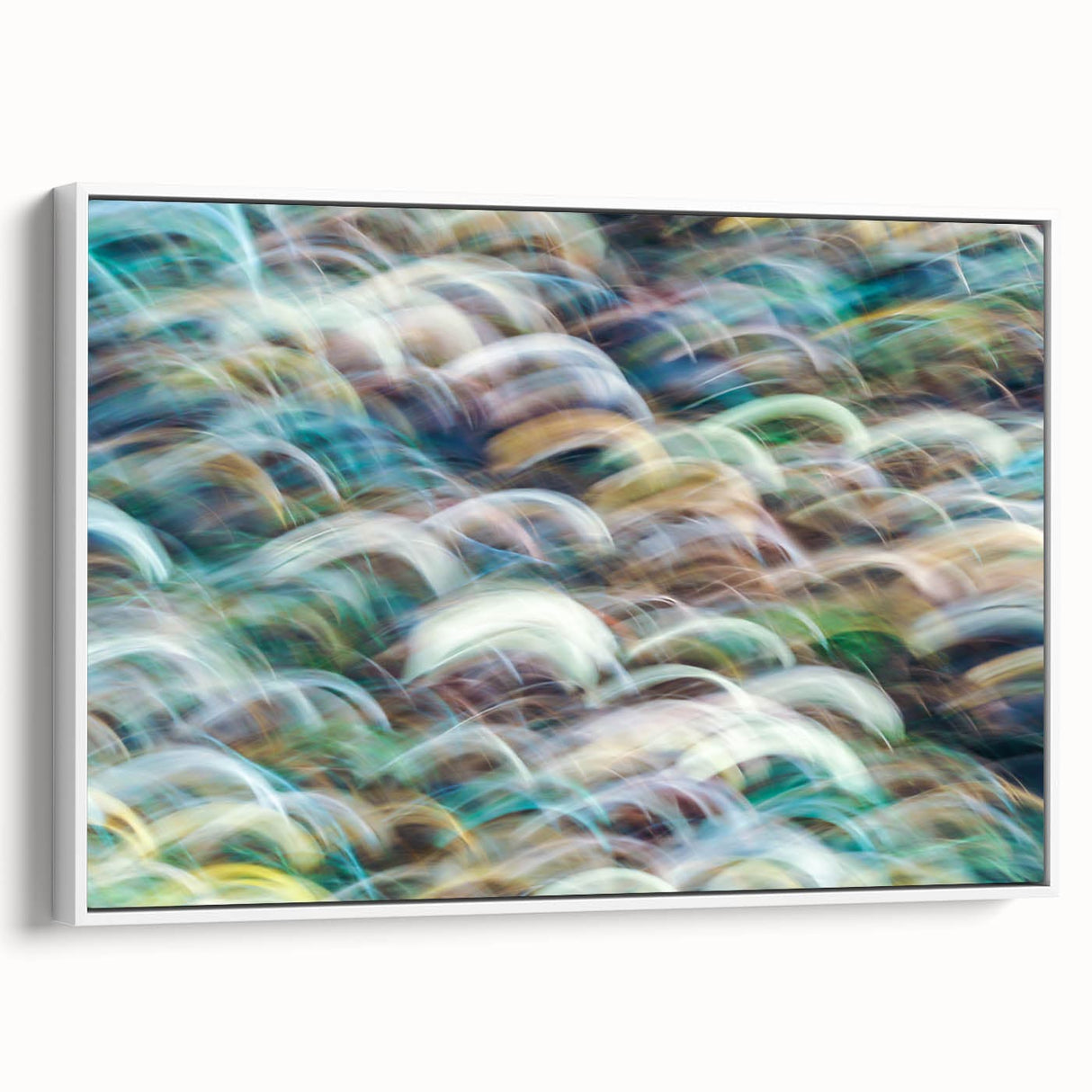 Aqua Resonance – Abstract Fluid Canvas Art with Teal and Gold