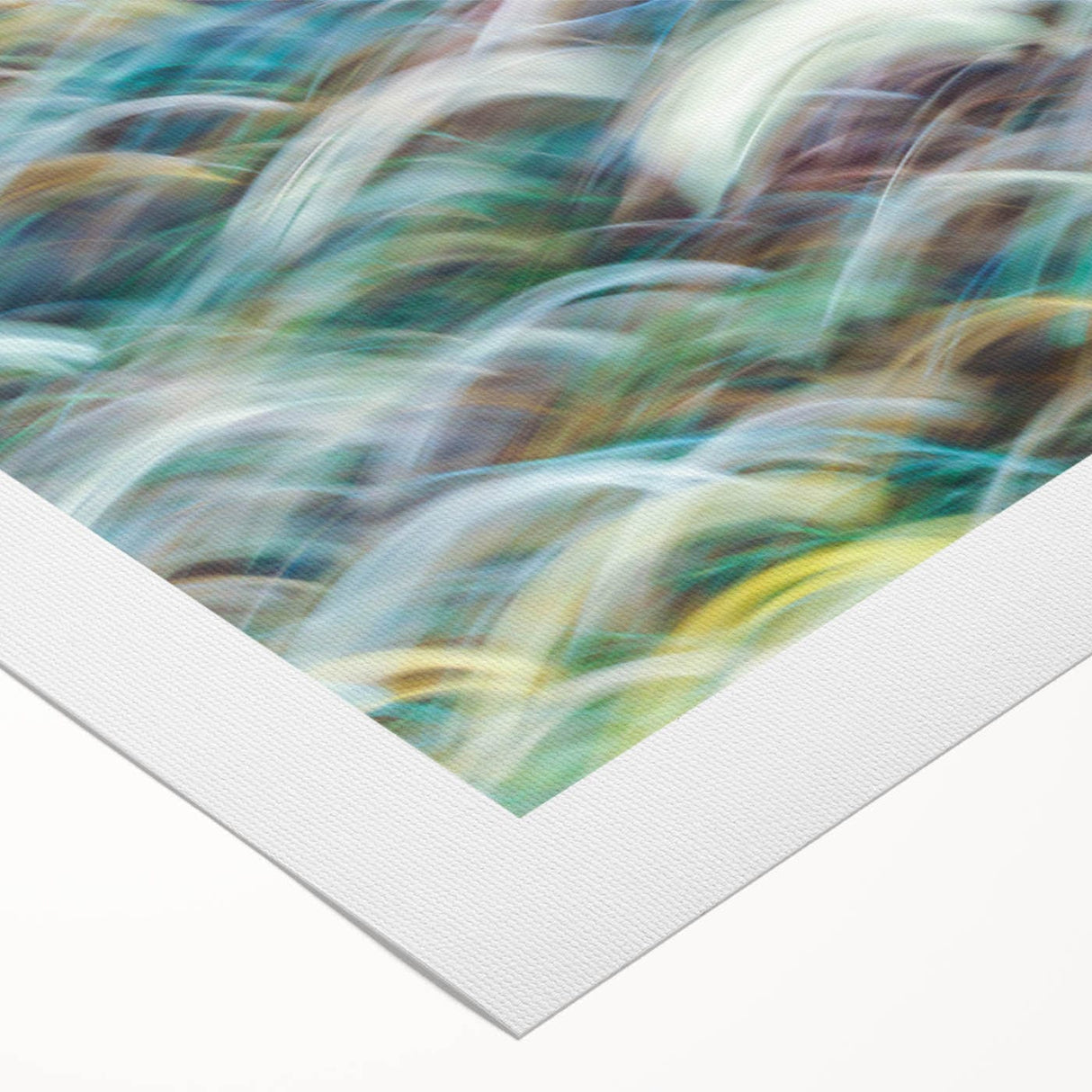 Aqua Resonance – Abstract Fluid Canvas Art with Teal and Gold