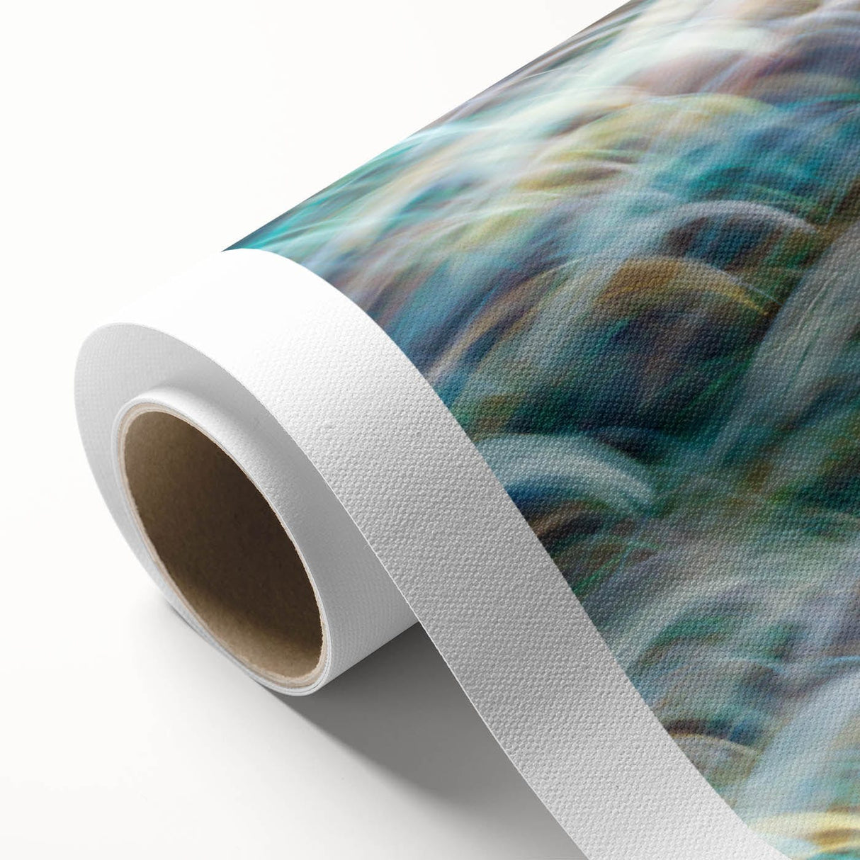 Aqua Resonance – Abstract Fluid Canvas Art with Teal and Gold