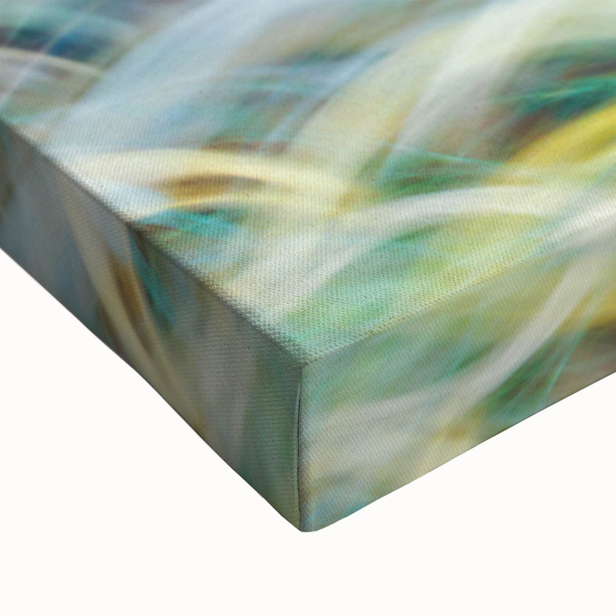 Aqua Resonance – Abstract Fluid Canvas Art with Teal and Gold