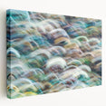 Aqua Resonance – Abstract Fluid Canvas Art with Teal and Gold