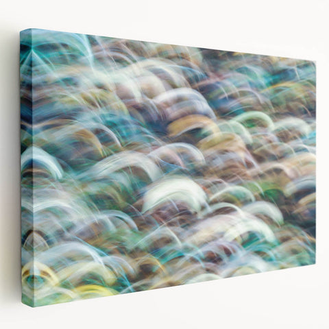 Aqua Resonance – Abstract Fluid Canvas Art with Teal and Gold
