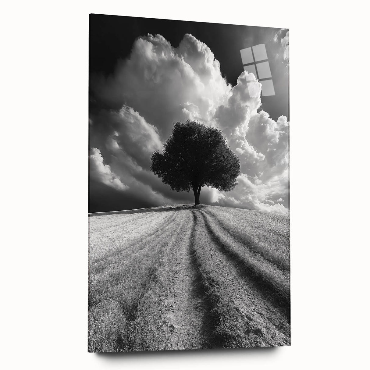 Dramatic Lone Tree - Fine Art Photography Metal Prints