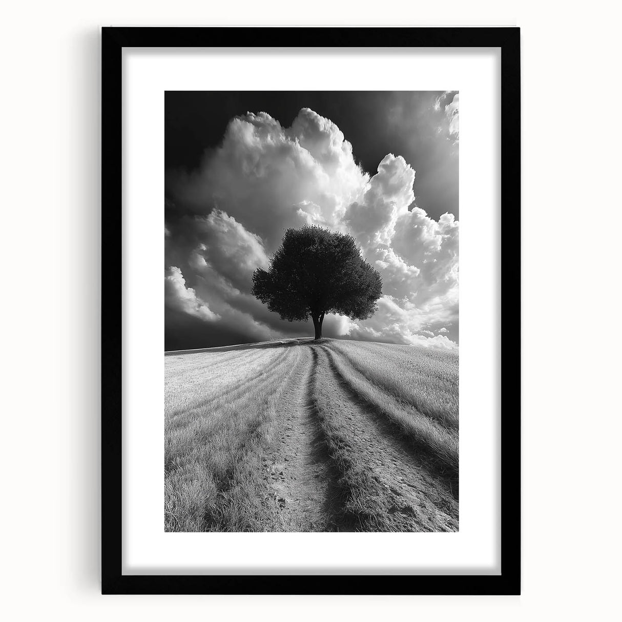 Dramatic Lone Tree - Fine Art Photography Metal Prints