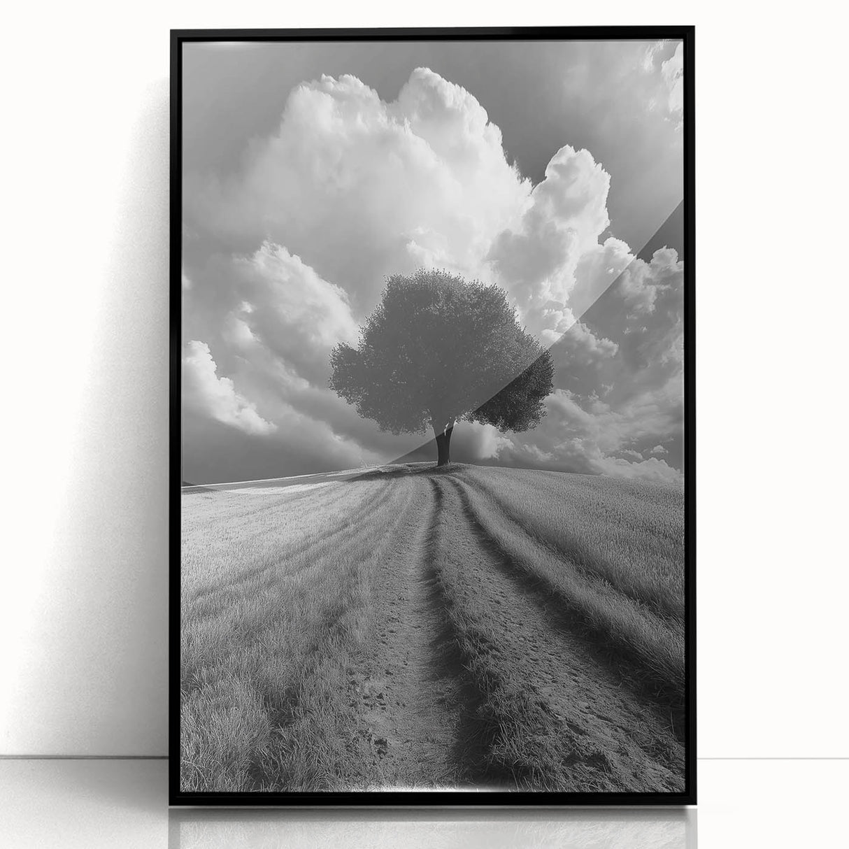 Dramatic Lone Tree - Fine Art Photography Metal Prints