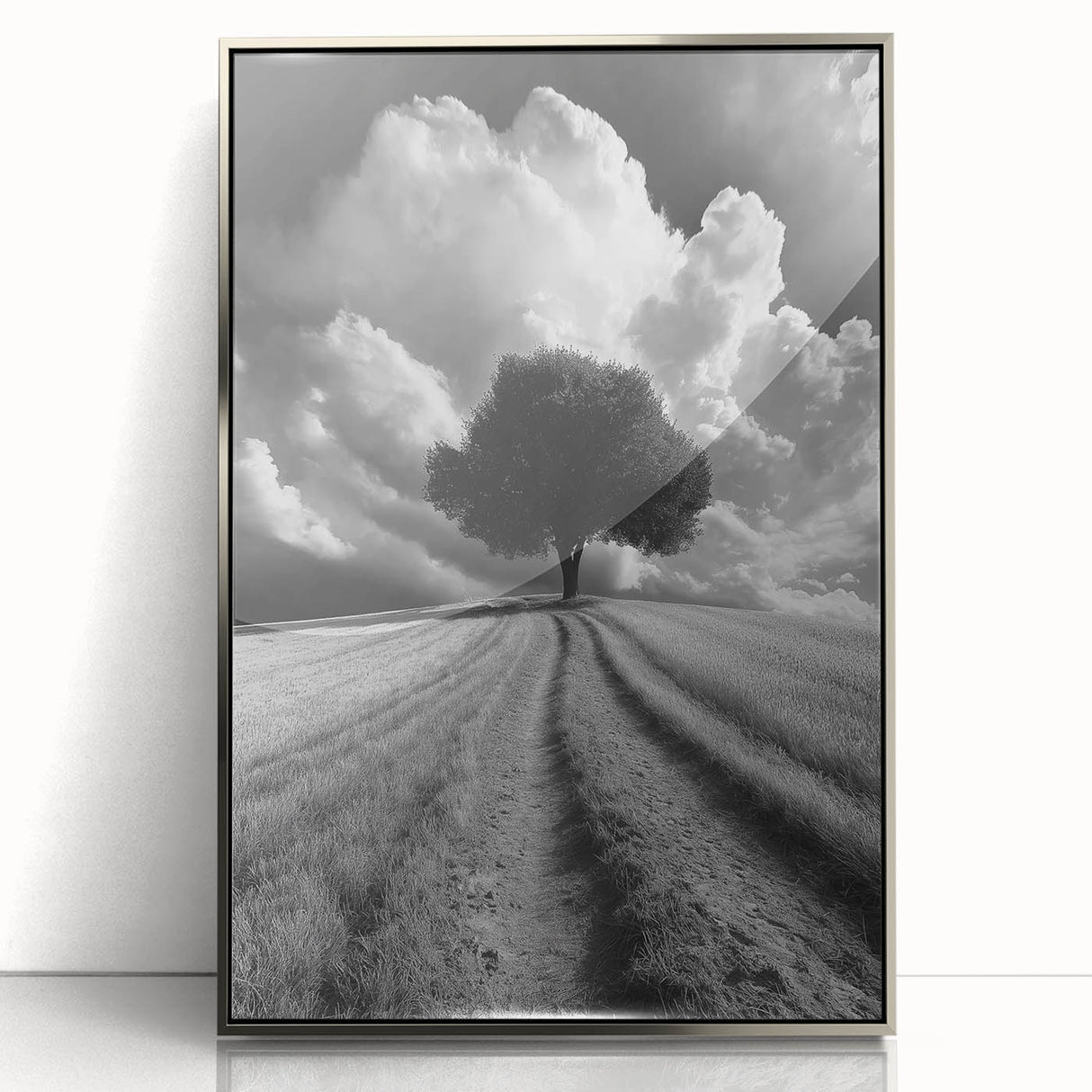 Dramatic Lone Tree - Fine Art Photography Metal Prints