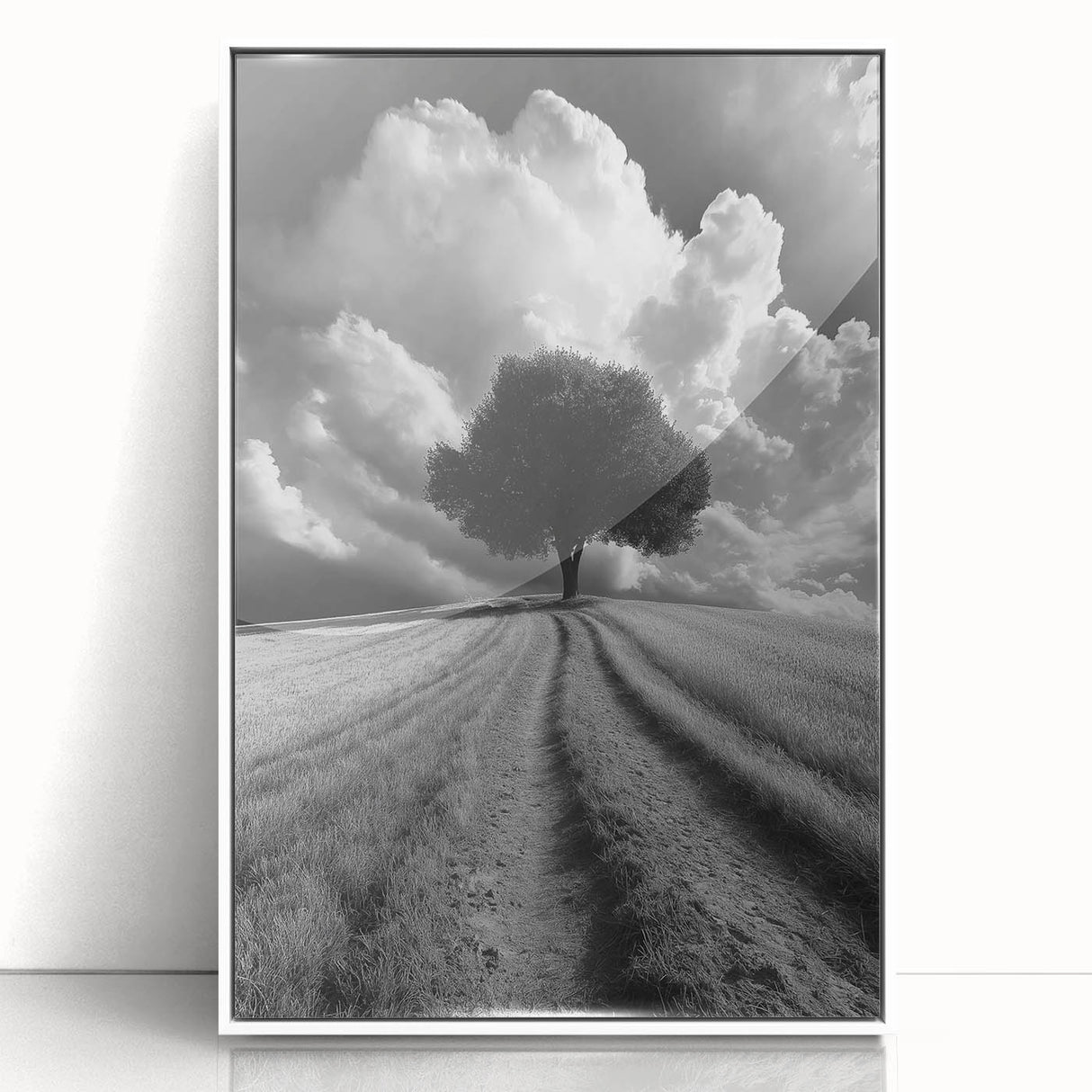Dramatic Lone Tree - Fine Art Photography Metal Prints