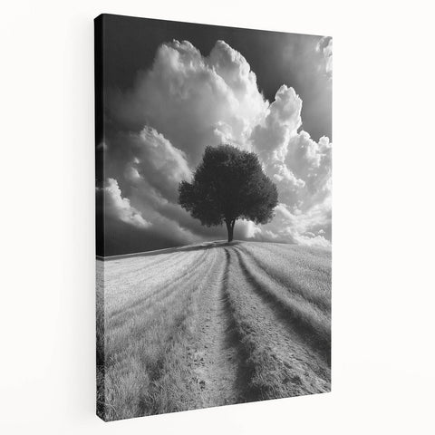 Dramatic Lone Tree - Fine Art Photography Metal Prints