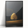 Golden Tree in Spotlight – Majestic Nature Art Print
