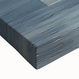 Modern Abstract Wall Art - Blue & Gold Geometric Canvas Print