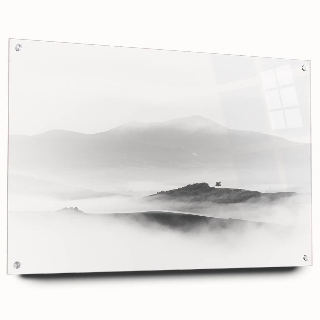 Abstract Canvas Wall Art – Modern Black & White Landscape Print