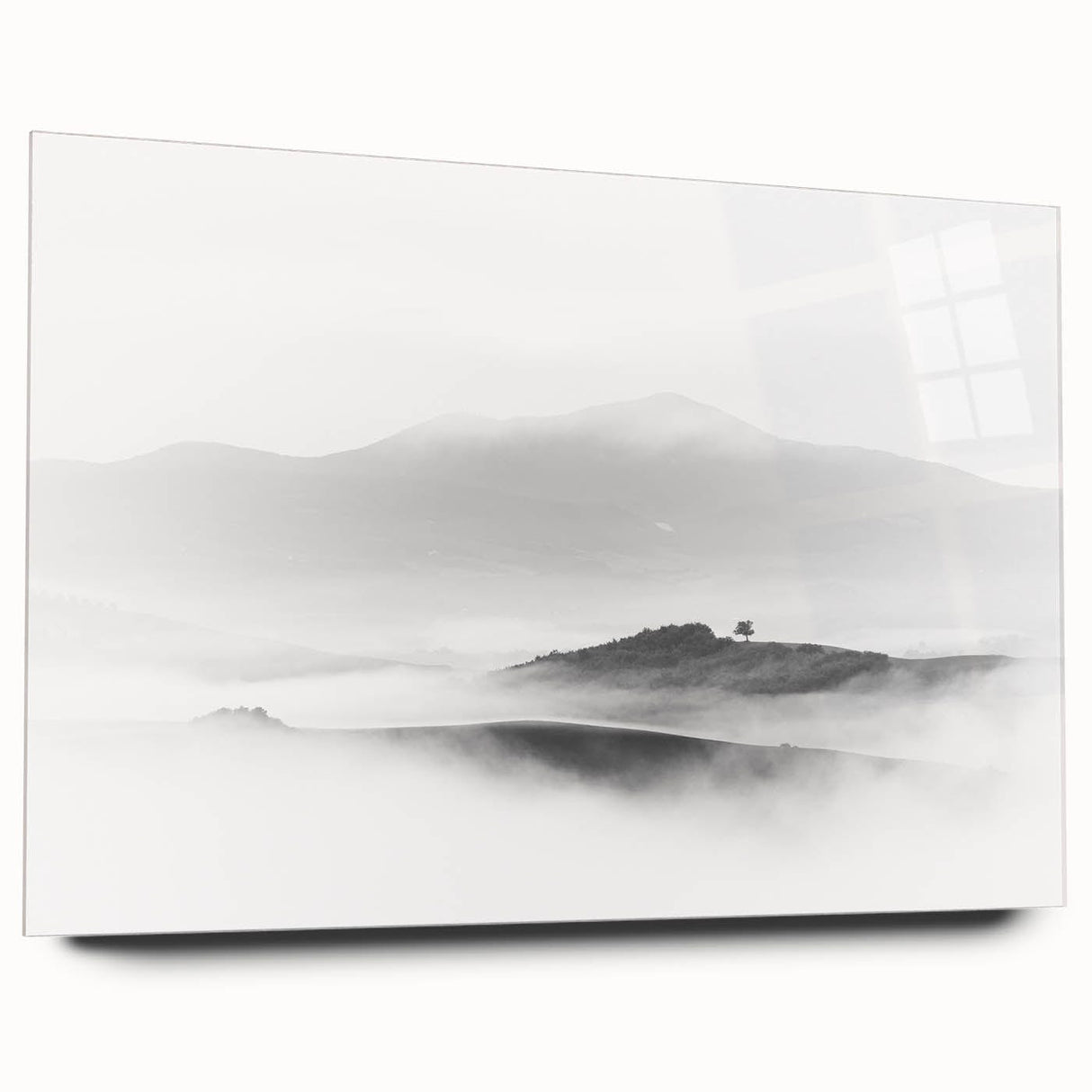 Abstract Canvas Wall Art – Modern Black & White Landscape Print