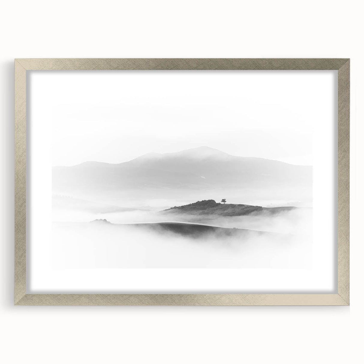 Abstract Canvas Wall Art – Modern Black & White Landscape Print