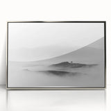 Abstract Canvas Wall Art – Modern Black & White Landscape Print