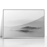 Abstract Canvas Wall Art – Modern Black & White Landscape Print