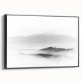 Abstract Canvas Wall Art – Modern Black & White Landscape Print