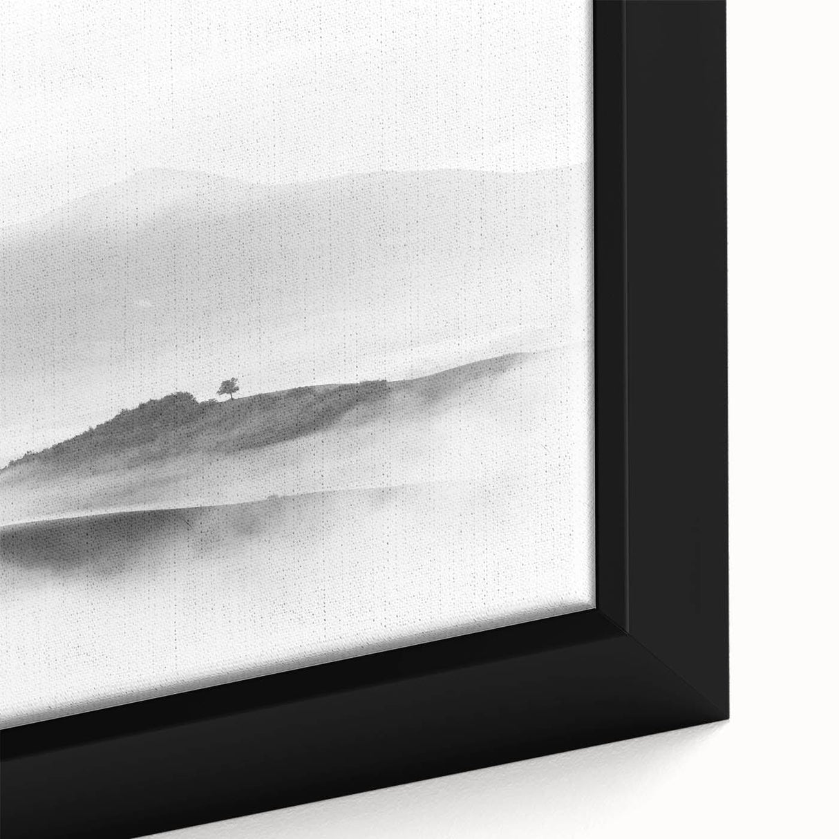 Abstract Canvas Wall Art – Modern Black & White Landscape Print