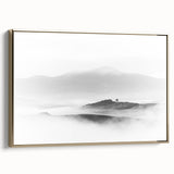 Abstract Canvas Wall Art – Modern Black & White Landscape Print