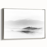 Abstract Canvas Wall Art – Modern Black & White Landscape Print