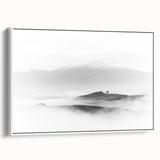 Abstract Canvas Wall Art – Modern Black & White Landscape Print