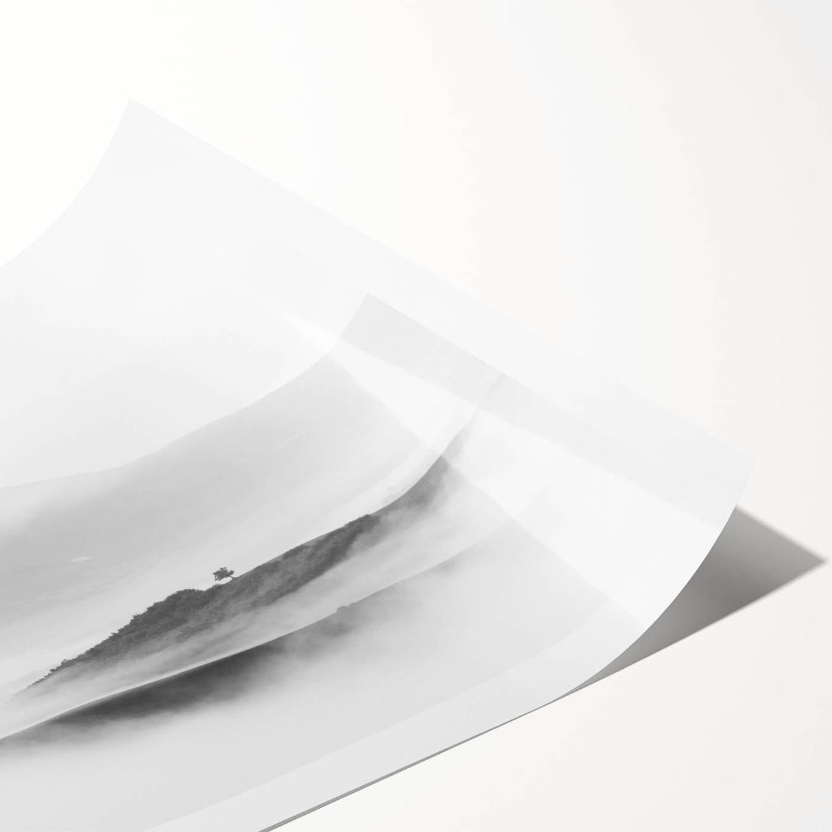Abstract Canvas Wall Art – Modern Black & White Landscape Print
