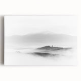 Abstract Canvas Wall Art – Modern Black & White Landscape Print