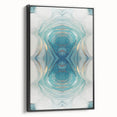 Fluid Acrylic Wall Decor – Oceanic Teal Modern Fluid Art Prints