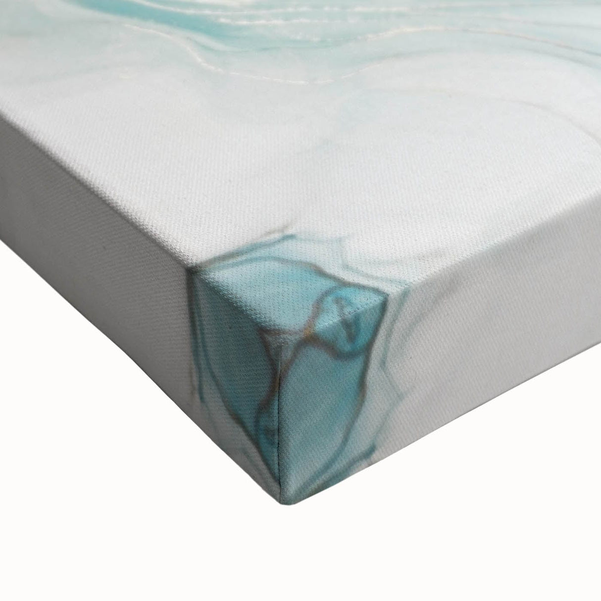 Fluid Acrylic Wall Decor – Oceanic Teal Modern Fluid Art Prints