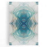 Fluid Acrylic Wall Decor – Oceanic Teal Modern Fluid Art Prints