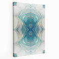 Fluid Acrylic Wall Decor – Oceanic Teal Modern Fluid Art Prints