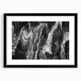 Black and White Fluid Abstract Art - Modern Swirl Canvas Print