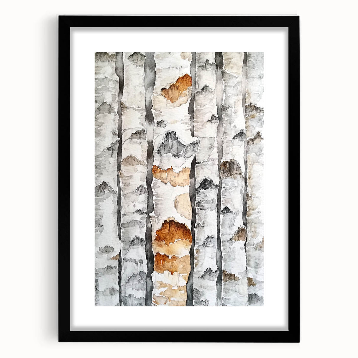 Birch Tree Watercolor – Elegant Botanical Wall Art Print