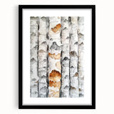 Birch Tree Watercolor – Elegant Botanical Wall Art Print