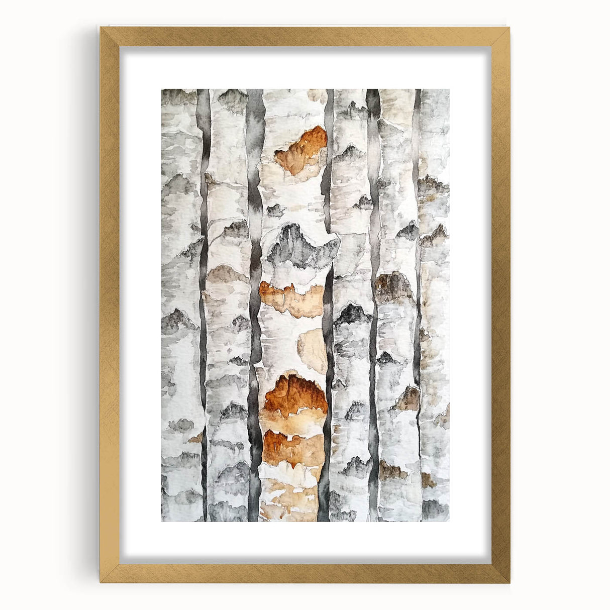 Birch Tree Watercolor – Elegant Botanical Wall Art Print