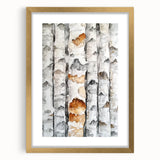 Birch Tree Watercolor – Elegant Botanical Wall Art Print