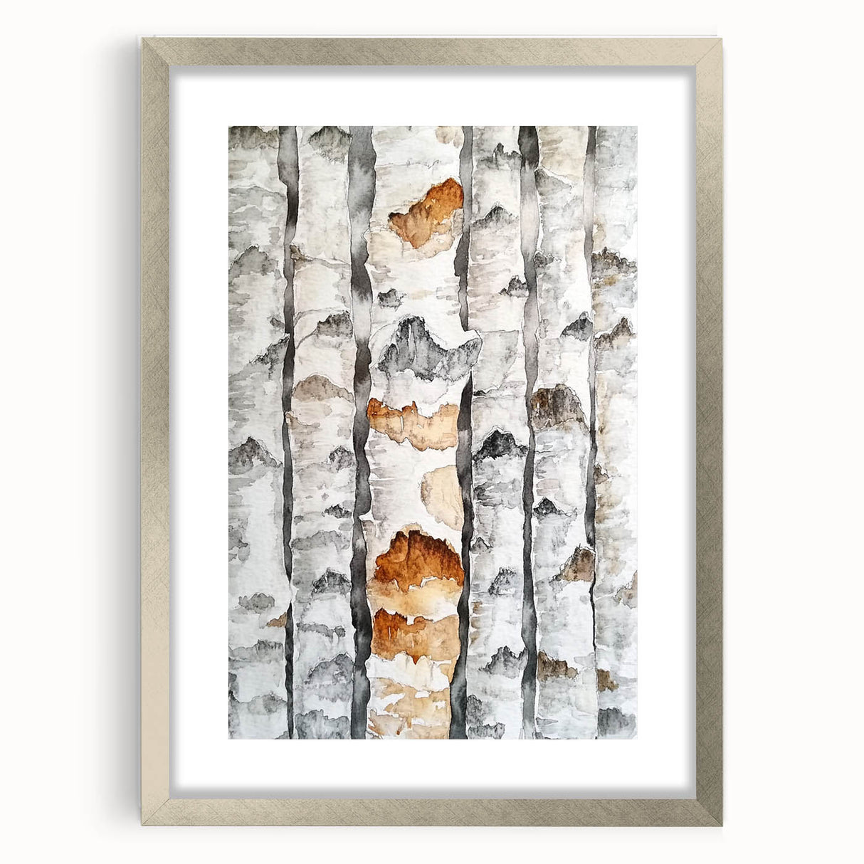 Birch Tree Watercolor – Elegant Botanical Wall Art Print