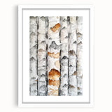 Birch Tree Watercolor – Elegant Botanical Wall Art Print