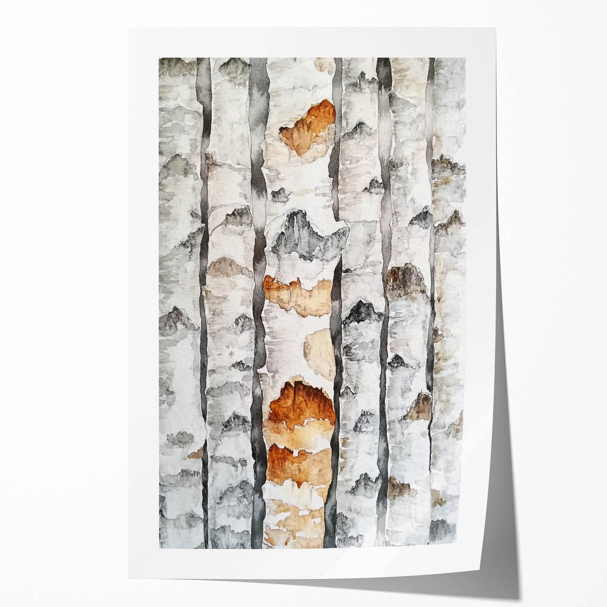 Birch Tree Watercolor – Elegant Botanical Wall Art Print