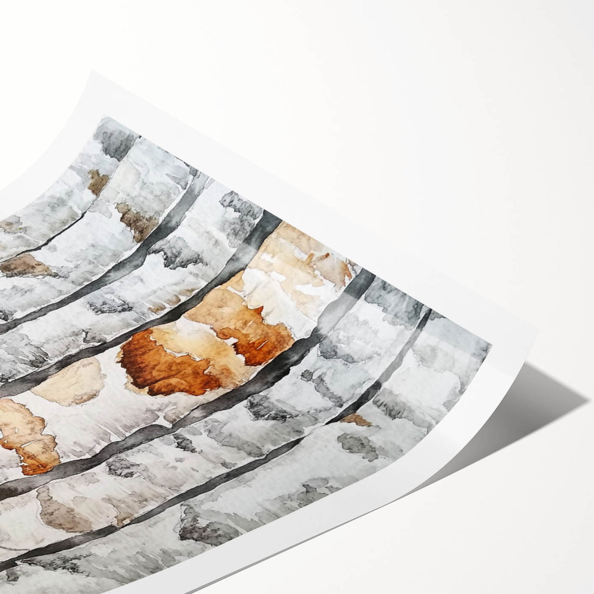 Birch Tree Watercolor – Elegant Botanical Wall Art Print