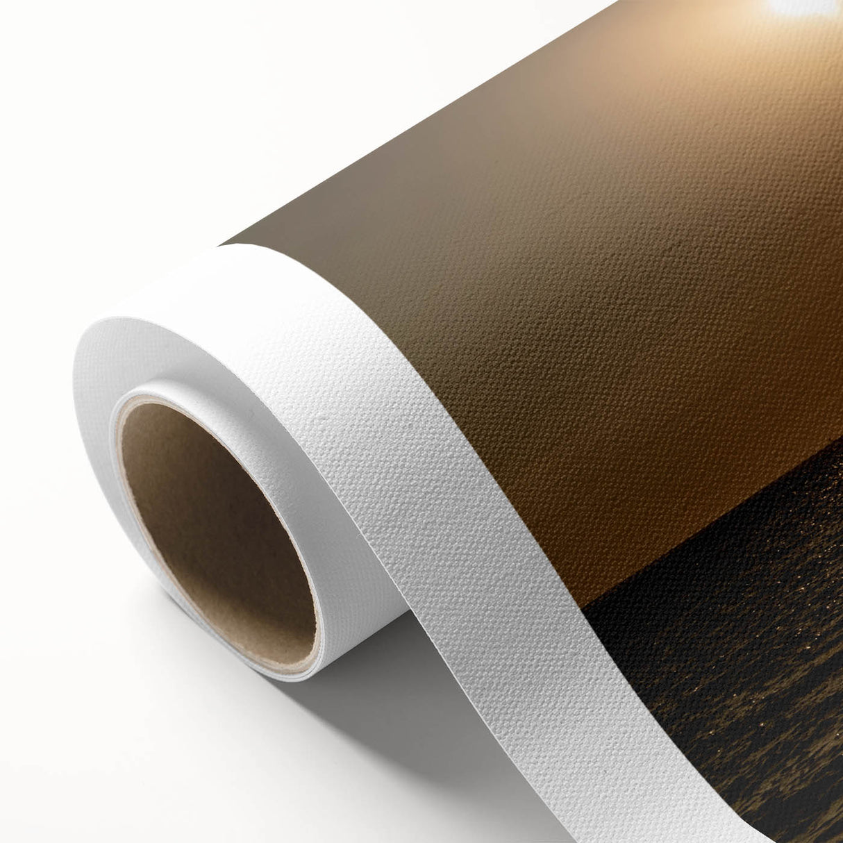 Modern Minimalist Landscape Prints – Golden Sun Over Ocean Horizon