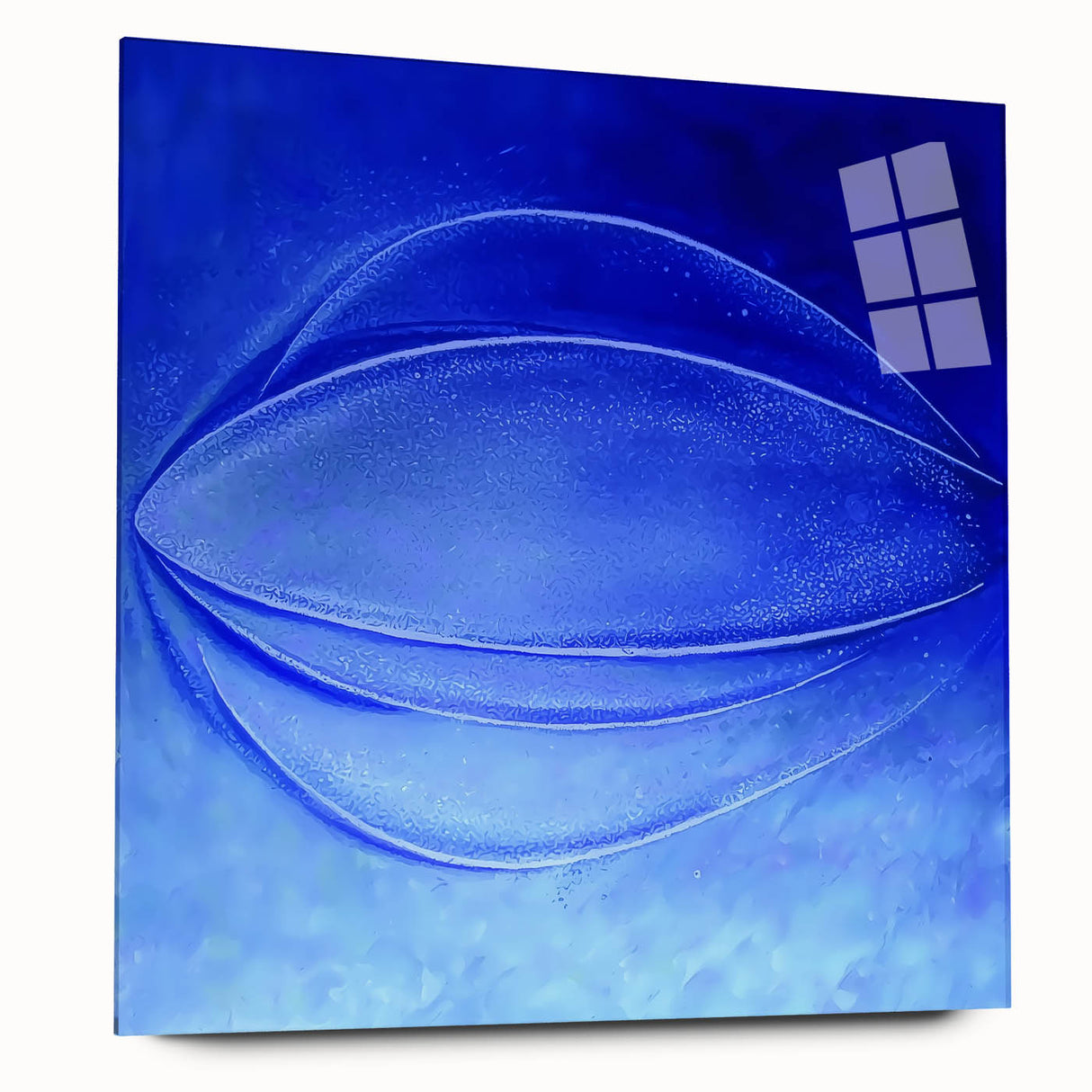 Contemporary Canvas Prints - Bold Blue Abstract Minimalist Art