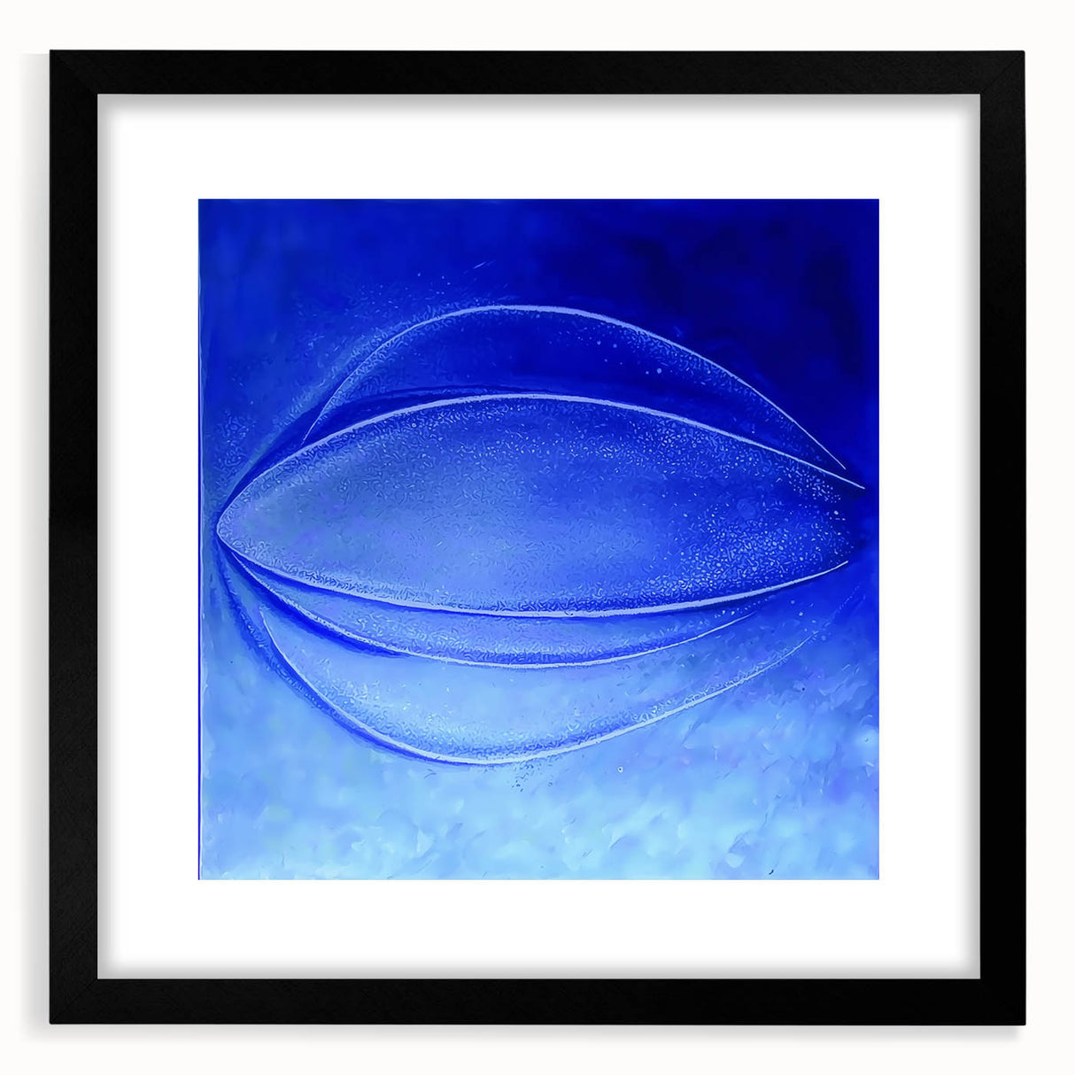 Contemporary Canvas Prints - Bold Blue Abstract Minimalist Art