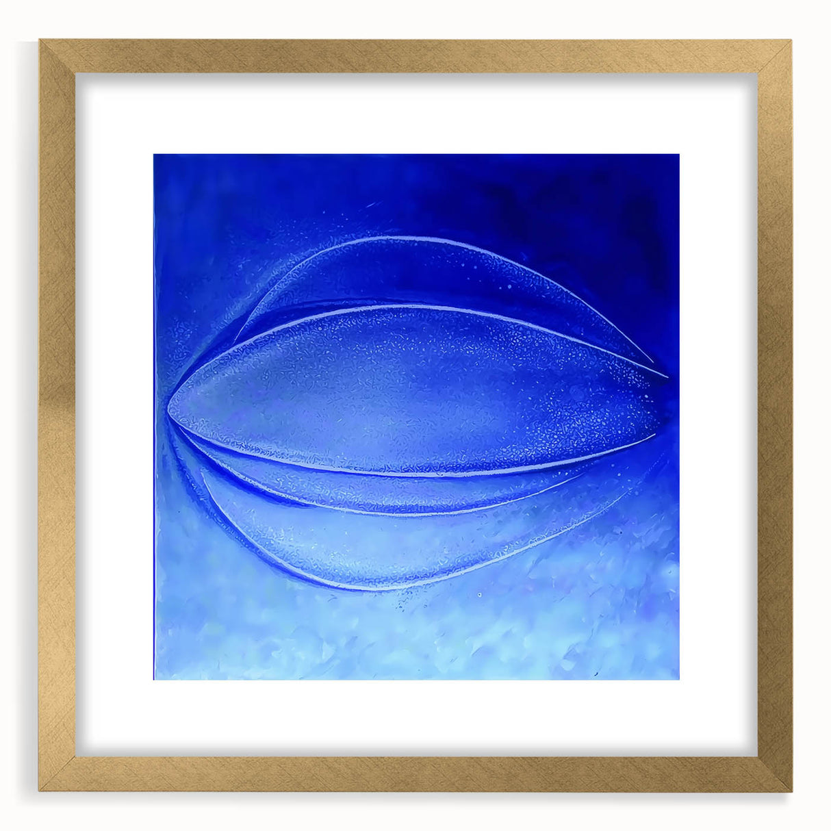 Contemporary Canvas Prints - Bold Blue Abstract Minimalist Art