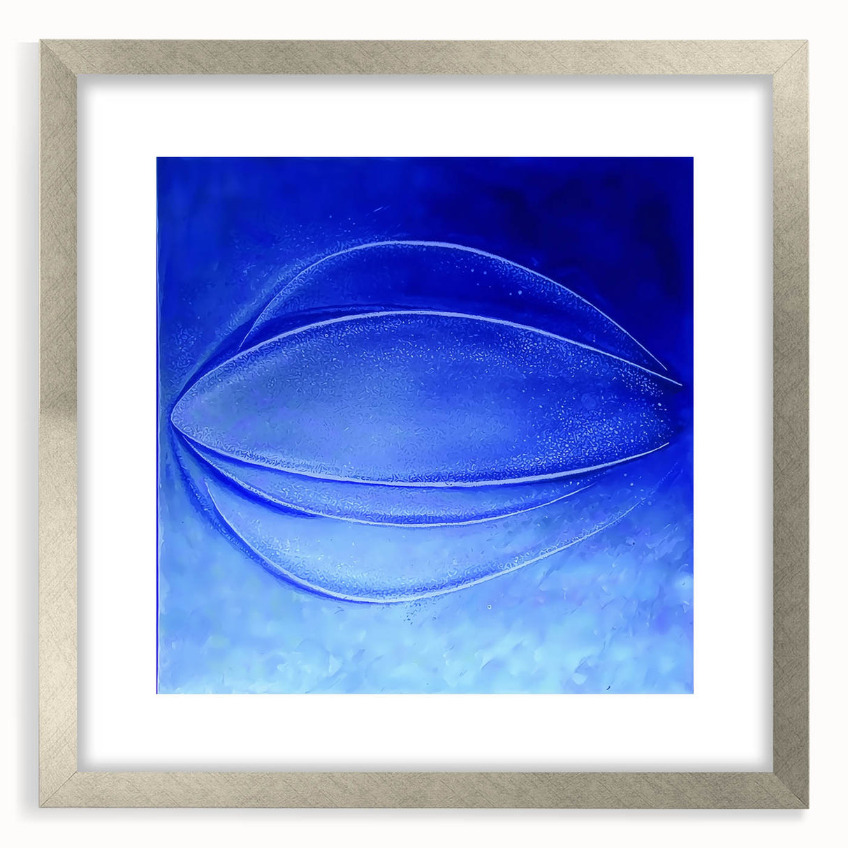 Contemporary Canvas Prints - Bold Blue Abstract Minimalist Art