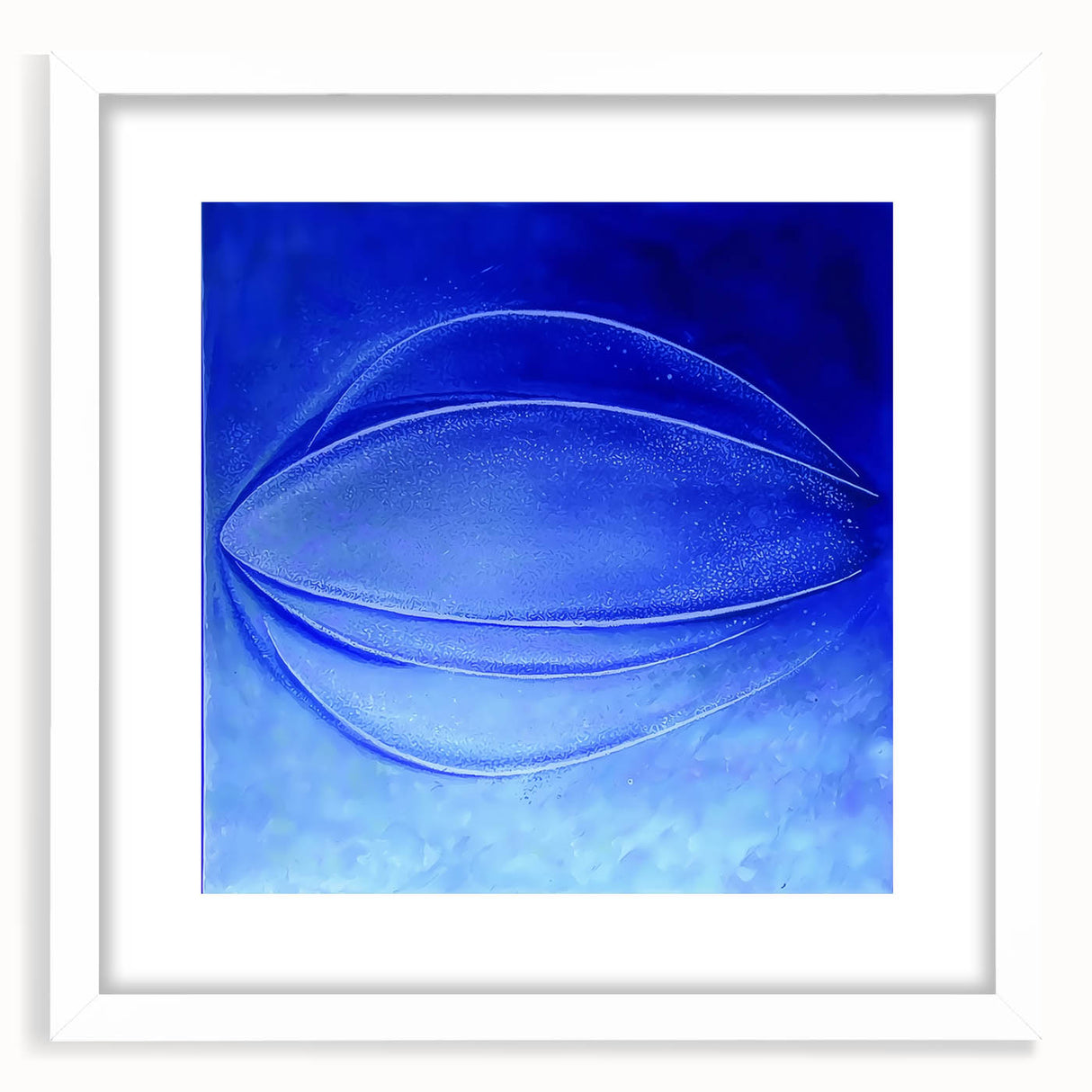 Contemporary Canvas Prints - Bold Blue Abstract Minimalist Art