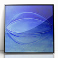Contemporary Canvas Prints - Bold Blue Abstract Minimalist Art